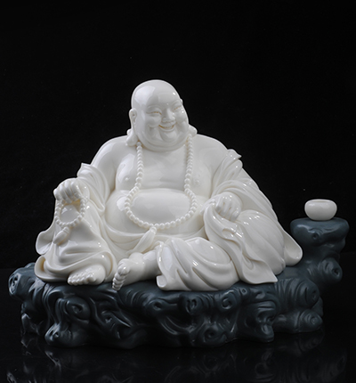 慈缘弥勒邱双炯中国陶瓷艺术大师德化白瓷大师收藏